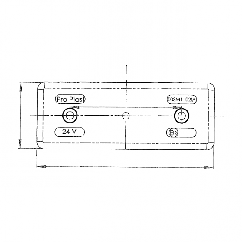 Feux à led gabarit 24 V avec Cable