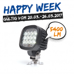 Feu de travail 12 led ultra puissante 5400 lumen 12/24V
