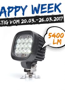 Feu de travail 12 led ultra puissante 5400 lumen 12/24V