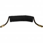 Serpentin pneumatique avec embour M16 NF PU  Noir