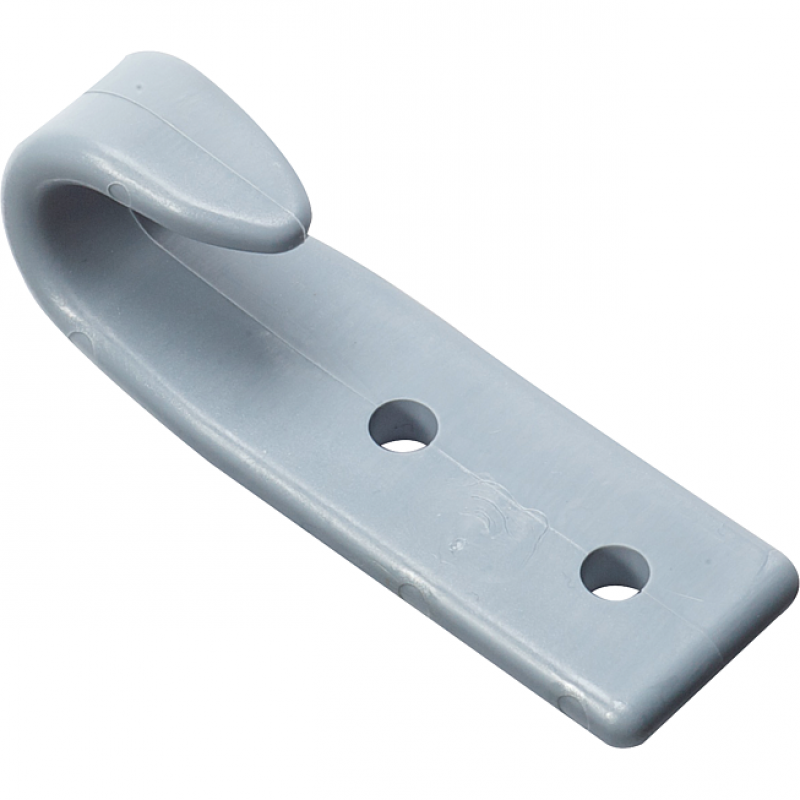 PLANENHAKEN KUNSTSTOFF SILBER