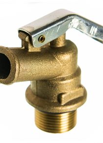 Robinet poussoir laiton renforcé pour fluide solvanté
