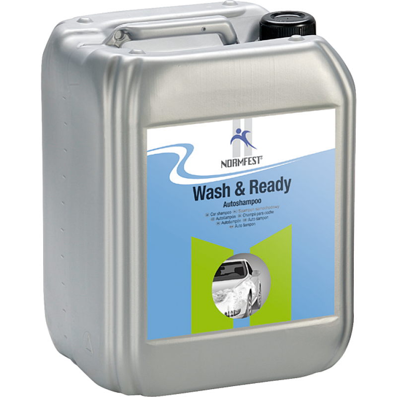 WASH & READY shampoing Auto séchant 30 Litres. à diluer 1/125