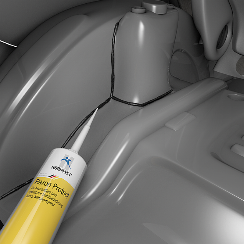 Flexon Protect gris Ms Copolymère haute résistance 310ML
