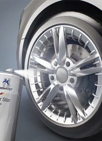 silver-star gris métal jantes alu   400ml