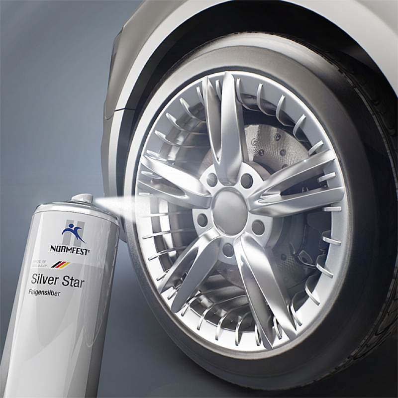 silver-star gris métal jantes alu   400ml