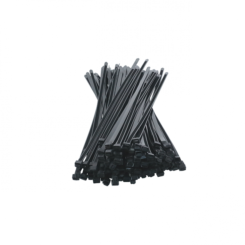 KABELBAND LOESBAR 7,6x370 SCHWARZ,UV