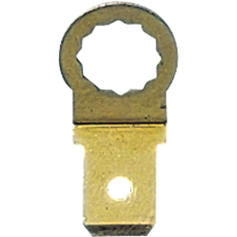 FLACH-ST-ZUNGE M6 6,3 MM M.LOCH MBL