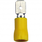 FLACHSTECKZUNGE 6,3MM GELB