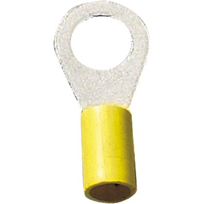 Cosse oeillet M8 jaune 4 à 6 mm