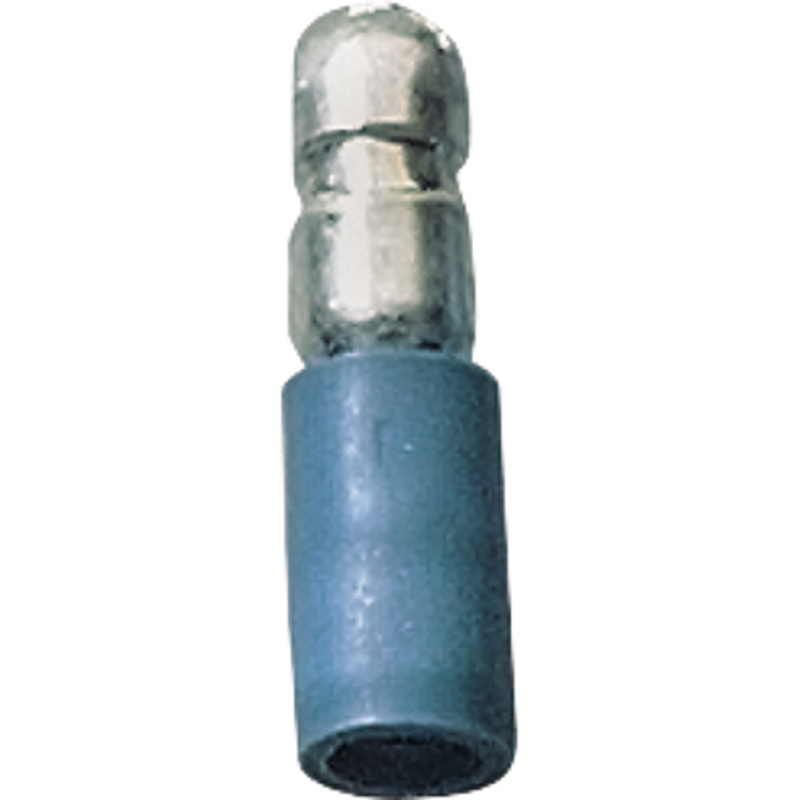 fiche ronde bleu isolé