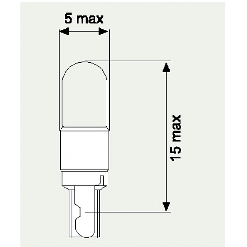 12V 1,2W WEISS KUN.SOCKELLAMPE