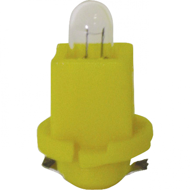 Lampe avec culot plast. Jaune  24v 1,2w EBS R4