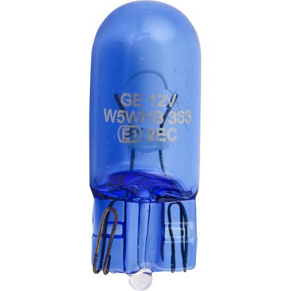 Ampoule avec culot en verre bleu special xen