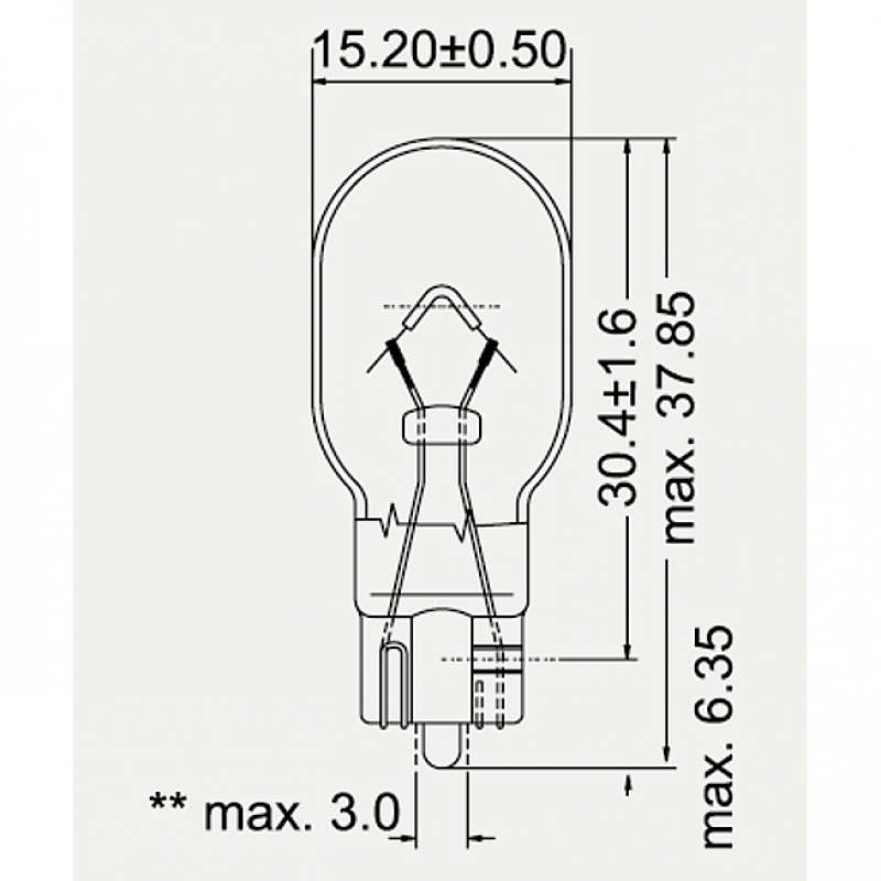 12V   16W GLASSOCKELLAMPE