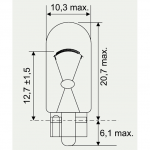 24V   3W GLASSOCKELLAMPE