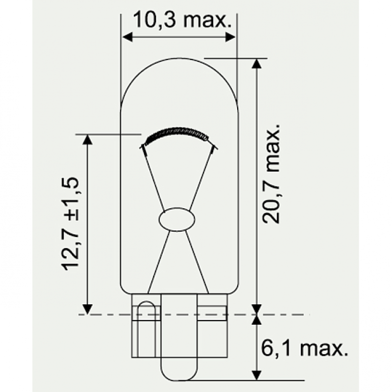 24V   3W GLASSOCKELLAMPE