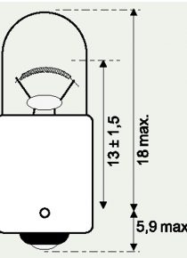 12V  2W STANDLICHT- UND ANZEIGELAMPE