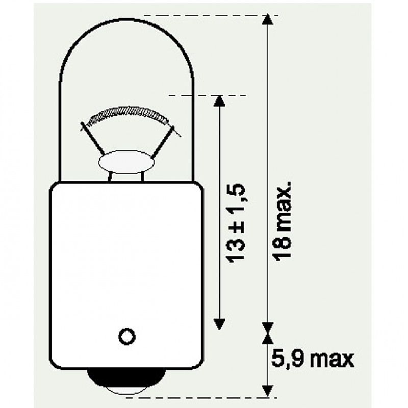 12V  3W STANDLICHT- UND ANZEIGELAMPE