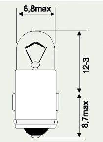 24V  3W STANDLICHT- UND ANZEIGELAMPE