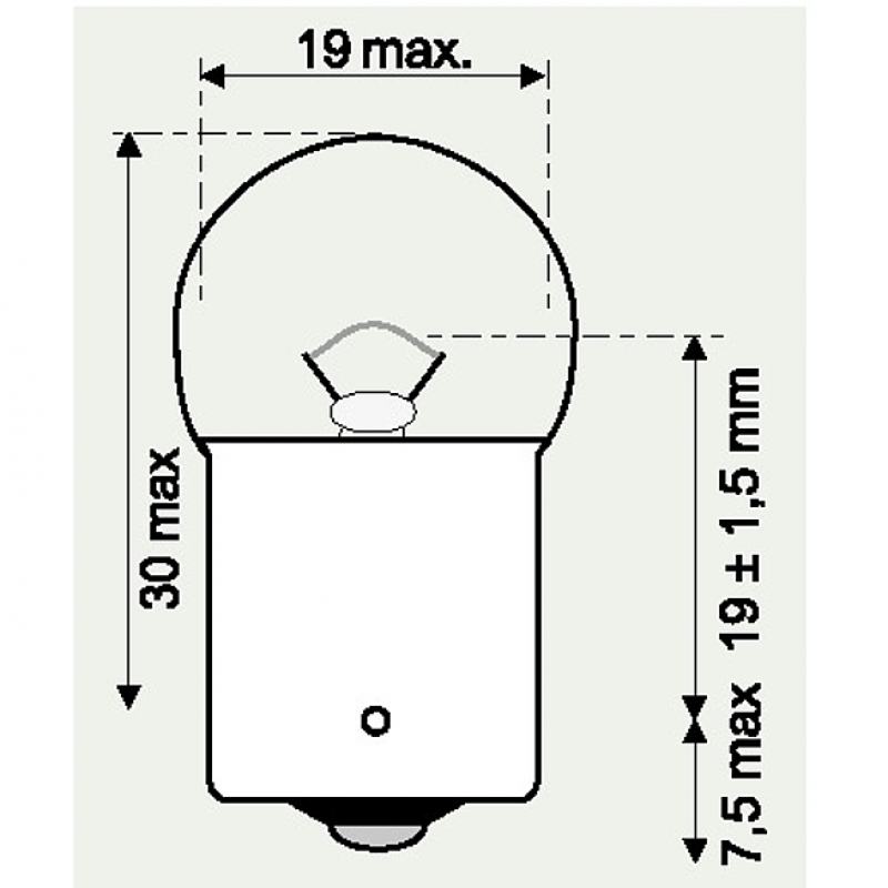 12V  5W SCHLUSSLICHTLAMPE