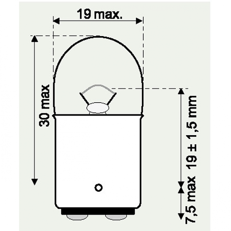 24V  5W 2POLE SCHLUSSLICHTLAMPE