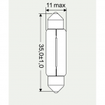 12V  5W lampe soffitten