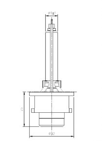 GASENTLADUNGSLAMPE D2S 12/85V 35W