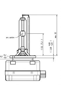 GASENTLADUNGSLAMPE D4S 35Watt
