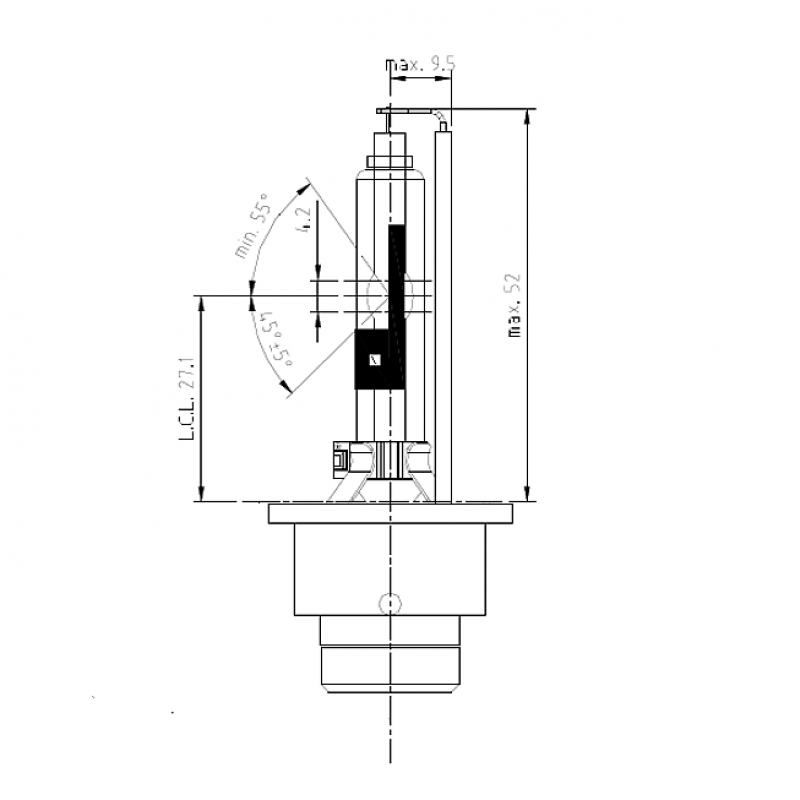 GASENTLADUNGSLAMPE D4R 35Watt