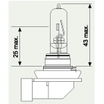 12V H9 ABGEWINKELTER SOCKEL 65W