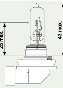 12V H9 ABGEWINKELTER SOCKEL 65W