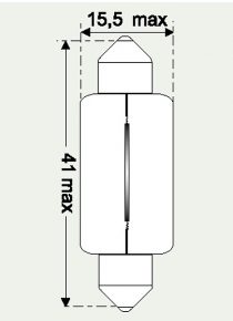 12V 18W SOFFITTENLAMPE