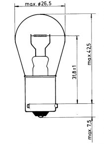 12V 21W BLINK- O. BREMSLICHTLAMPE