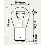 24V 21/4W SCHLUSSLICHTLAMPE