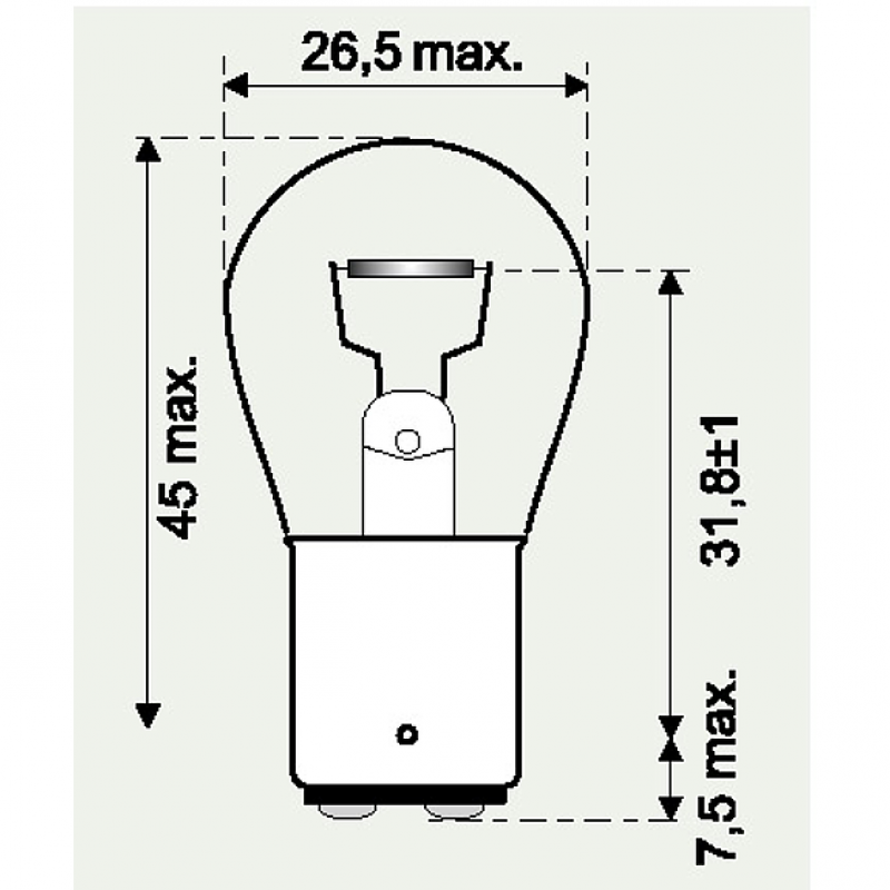 Normlight arr. 24v 21w frein