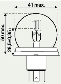 12V DUOLUX ASYMMETRISCH 45/40W