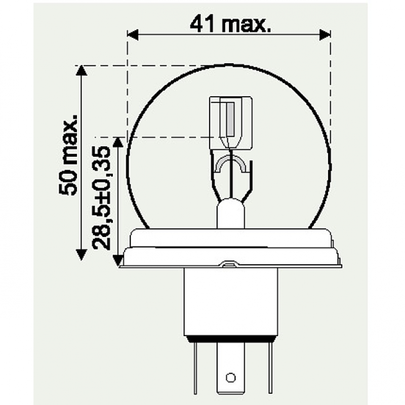 12V DUOLUX ASYMMETRISCH 45/40W
