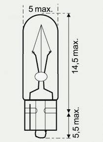 12V   2W GLASSOCKELLAMPE