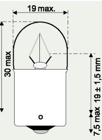 24V R5W BA15s HDLL