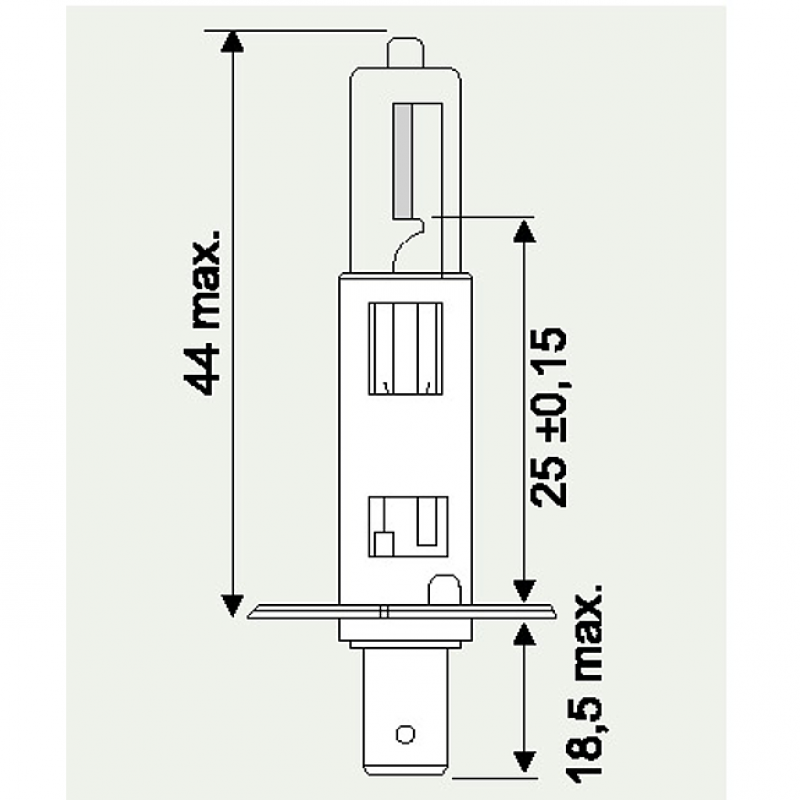 12V H1 AUTOLAMPE 55W