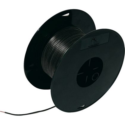 Cable 1.5 mm² bobine avec fixation 1OO M 1,5 SCHWARZ