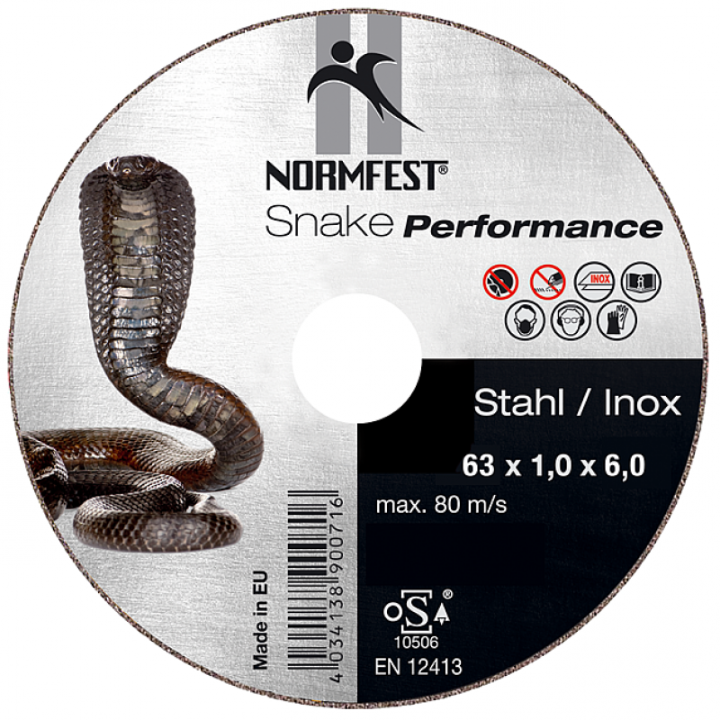Disque à couper Snake Performance Ultra 63X1,0X6,0  Long life