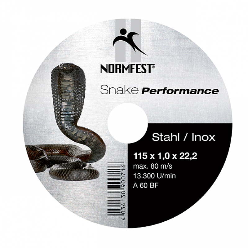 Snake Performance disque à couper fibre long-life 115x1,0x22,2