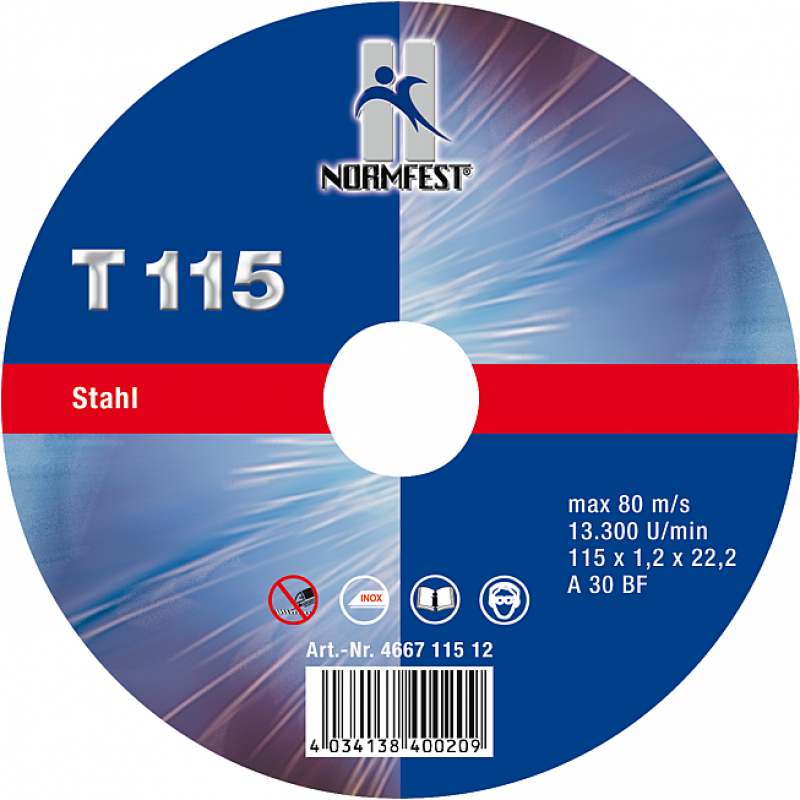 DISQUE A COUPER INOX 125x2,5 long life