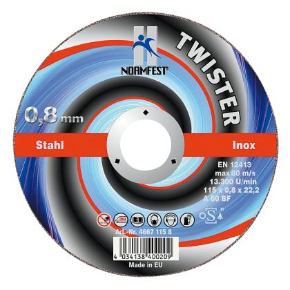 Twister disque ultra fine découpe  125x0,8x22,2