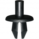 Clip rivet fendu plastique noir