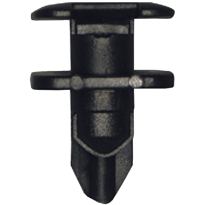 Clip rivet plat. noir à expension