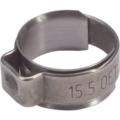 Collier à certir spécial avec bague int. anti-rouille 13,3 mm  100p