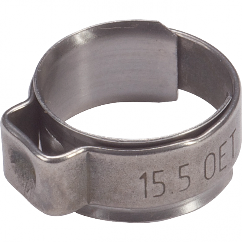 Collier à certir spécial avec bague int. anti-rouille 25,5 mm  50p